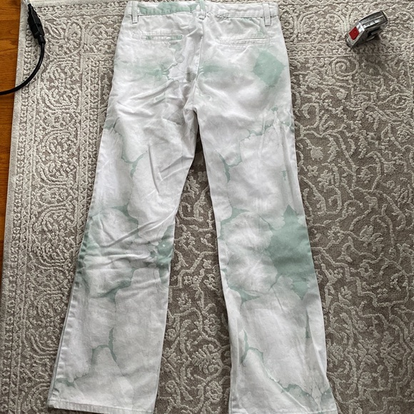 COLOUR RANGE GREEN AND WHITE TIE DYE JEANS - Picture 5 of 7